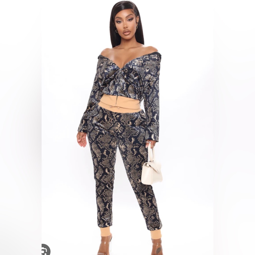 Velour Track Suit Set - Mustard